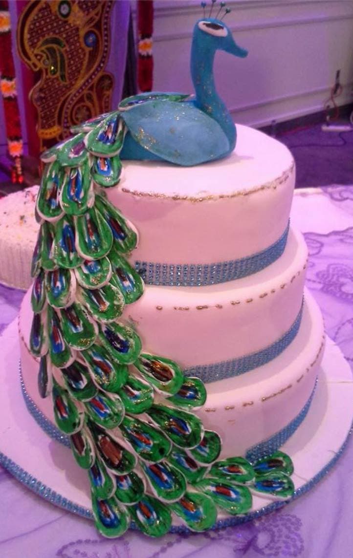 Peacock Wedding Cake